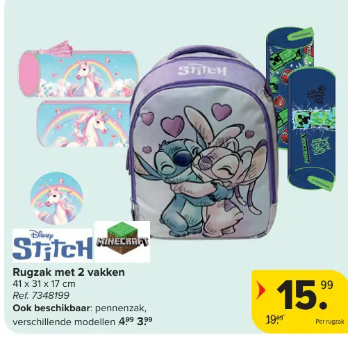 Promotie: Rugzak met 2 vakken