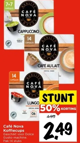 Aanbieding: Café Nova Koffiecups