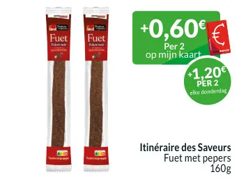 Promotie: Fuet met pepers