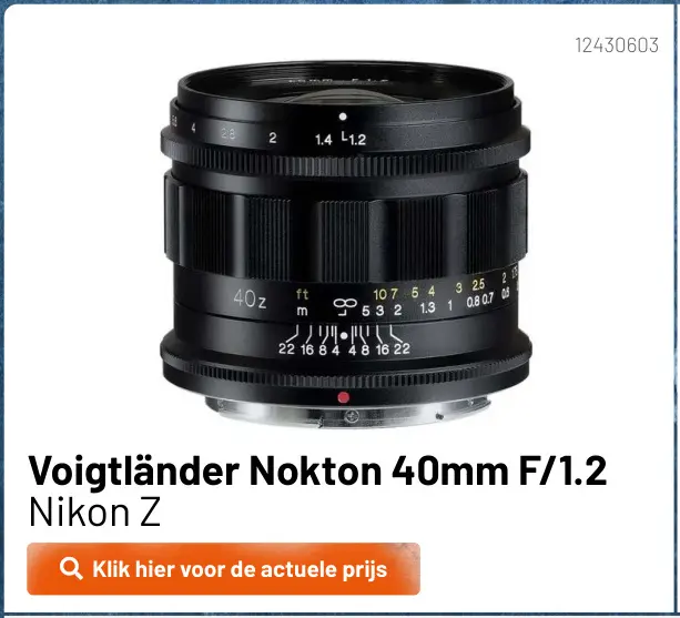 Aanbieding: Nokton 40mm F/1.2