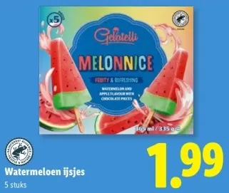 Aanbieding: Watermeloen ijsjes