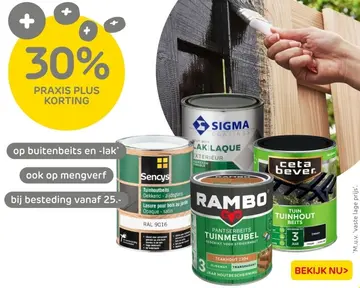 Aanbieding: Buitenbeits en -lak