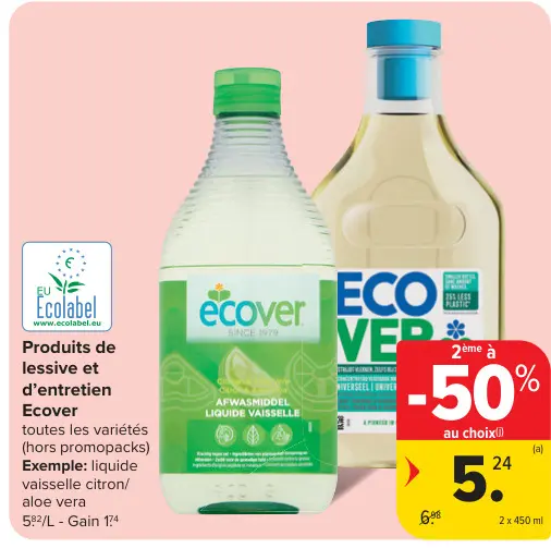 Offre: Produits de lessive et d'entretien