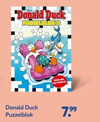Aanbieding: Donald Duck Puzzelblok