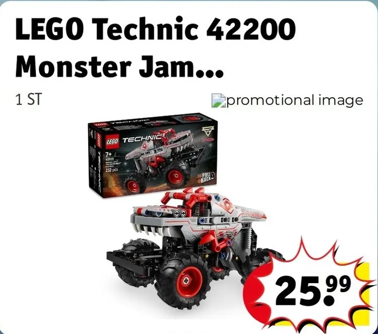 Aanbieding: LEGO Technic 42200 Monster Jam