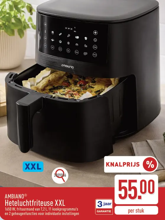 Promotie: Heteluchtfriteuse XXL