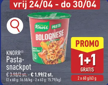 Promotie: Snackpot aux pâtes