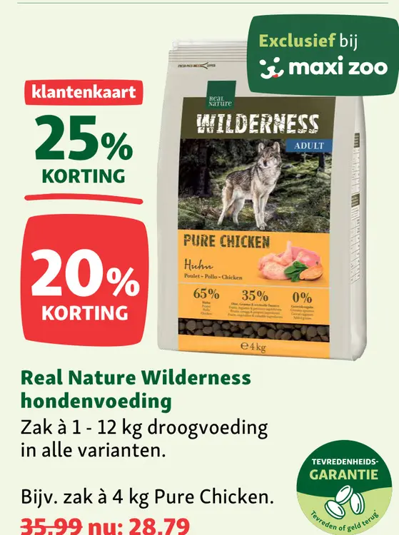 Aanbieding: Wilderness hondenvoeding