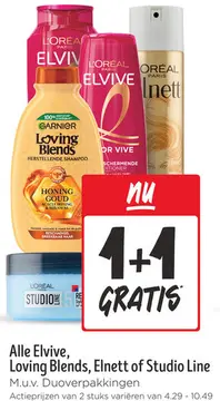 Aanbieding: Alle Elvive, Loving Blends, Elnett of Studio Line