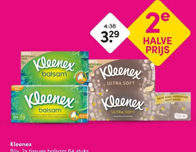 Aanbieding: Kleenex tissues
