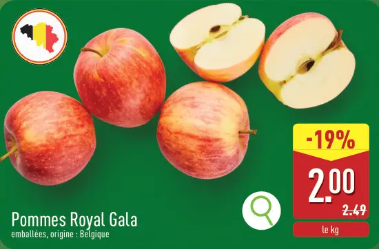 Offre: Pommes Royal Gala