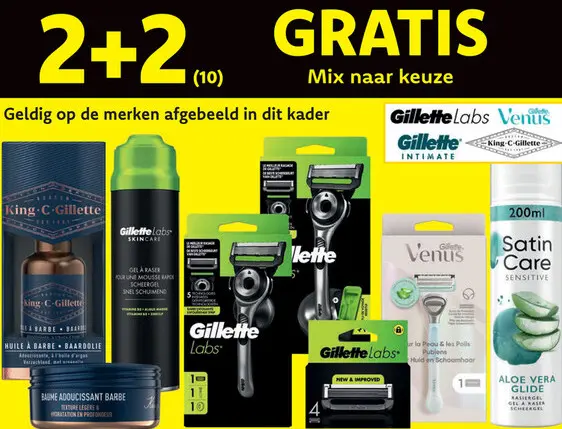 Aanbieding: Gillette Lab, Venus, Intimate of King C Gillette