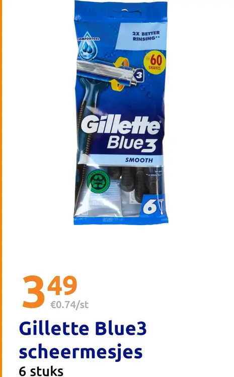 Aanbieding: Blue3 scheermesjes