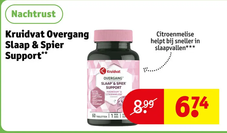 Aanbieding: Overgang Slaap & Spier Support