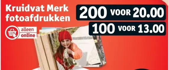 Promotie: Kruidvat Merk fotoafdrukken