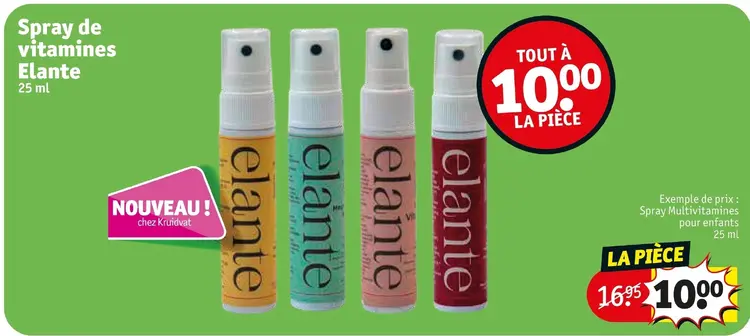 Offre: Spray de vitamines