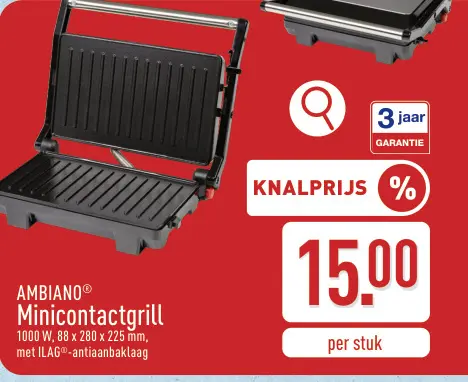 Promotie: Minicontactgrill