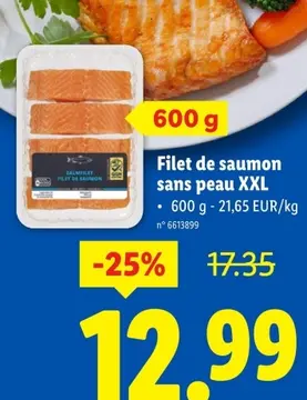 Offre: Filet de saumon sans peau XXL