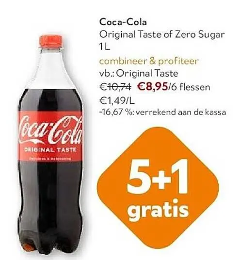 Promotie: Coca-Cola Original Taste of Zero Sugar