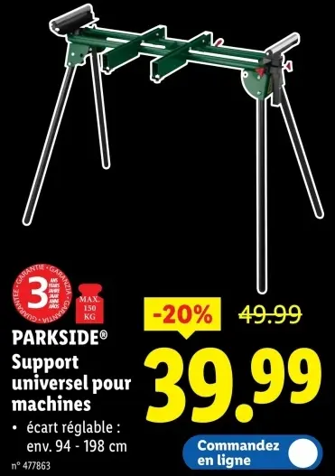 Offre: Support universel pour machines