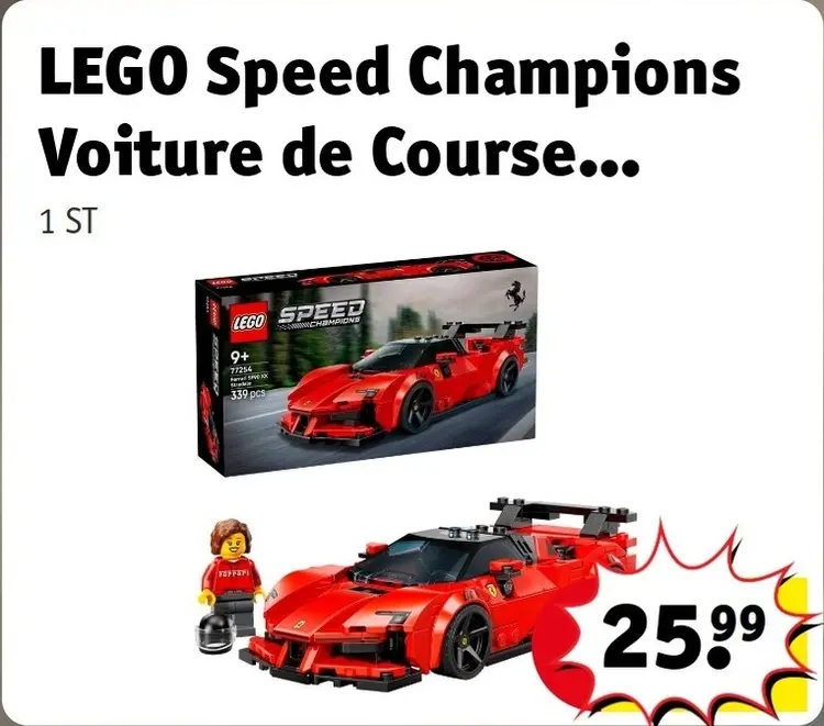 Offre: Speed Champions Voiture de Course Ferrari F8 Tributo