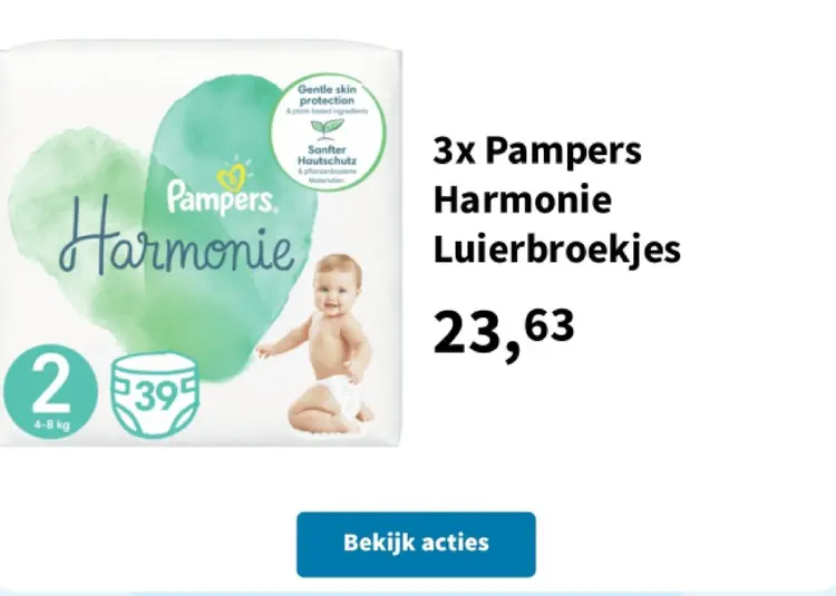 Promotie: Pampers Harmonie Luierbroekjes