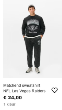 Aanbieding: Matchend sweatshirt NFL Las Vegas Raiders