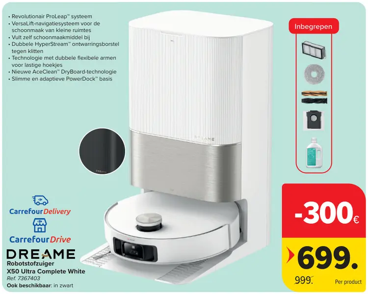 Promotie: Robotstofzuiger X50 Ultra Complete White