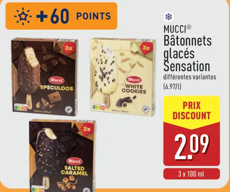 Offre: Bâtonnets glacés Sensation