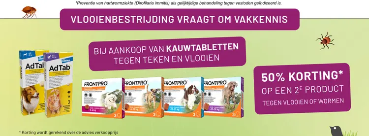 Aanbieding: Kauwtabletten tegen teken en vlooien