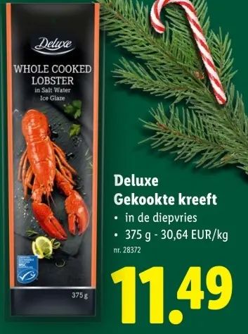 Promotie: Gekookte kreeft