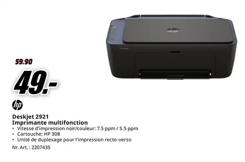 Offre: Deskjet 2921 Imprimante multifonction