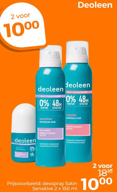 Aanbieding: deospray Satin Sensitive