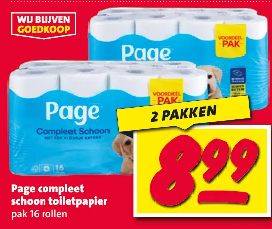 Aanbieding: Compleet schoon toiletpapier
