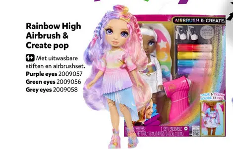 Aanbieding: Rainbow High Airbrush & Create pop