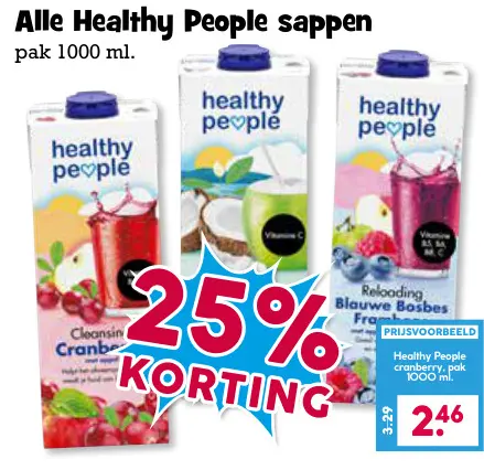 Aanbieding: Healthy People sappen