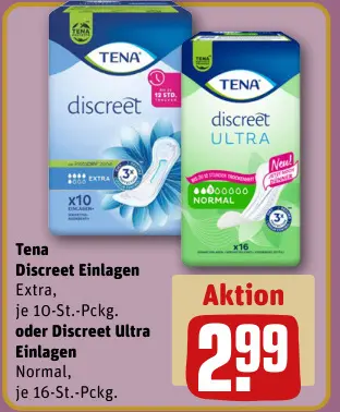 Aanbieding: Discreet Einlagen Extra oder Discreet Ultra E