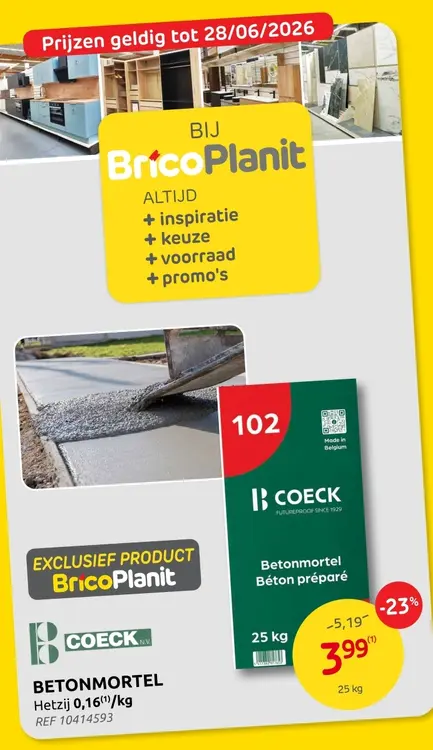 Promotie: Betonmortel