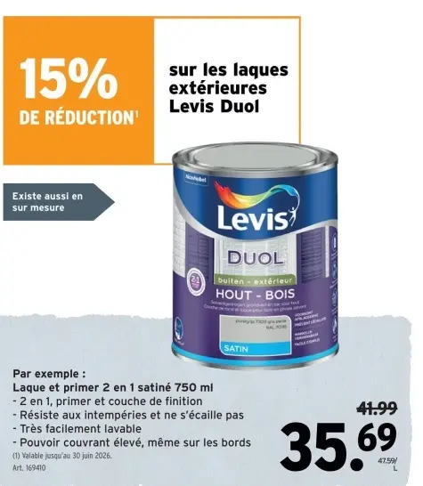 Offre: Laque et primer 2 en 1 satiné