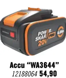 Aanbieding: WORX Accu WA3644 Powershare pro (20V/4,0Ah)