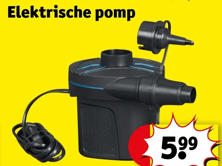 Promotie: Elektrische pomp