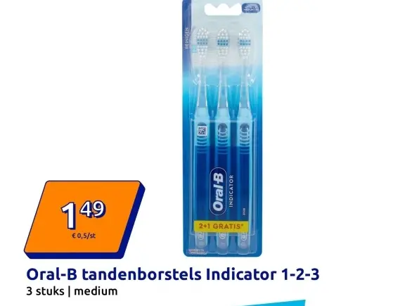 Aanbieding: Oral-B tandenborstels Indicator