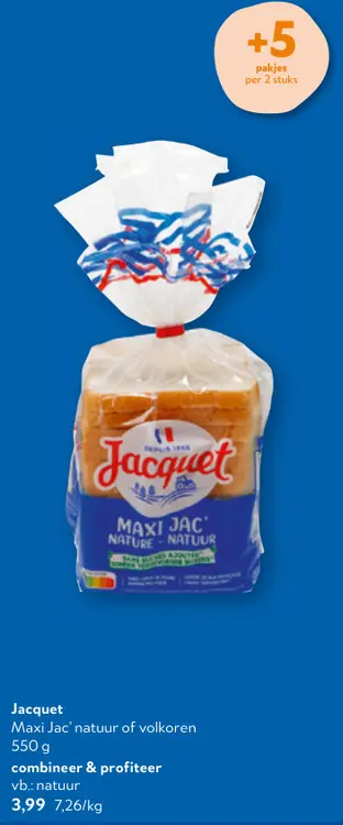 Promotie: Maxi Jac' natuur of volkoren