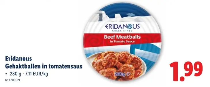 Promotie: Gehaktballen in tomatensaus