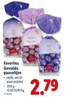 Promotie: Gevulde paaseitjes