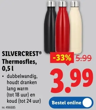 Promotie: Thermosfles 0,5 l