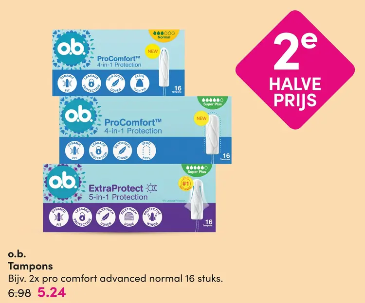 Aanbieding: Tampons