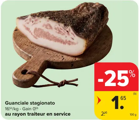 Offre: Guanciale stagionato