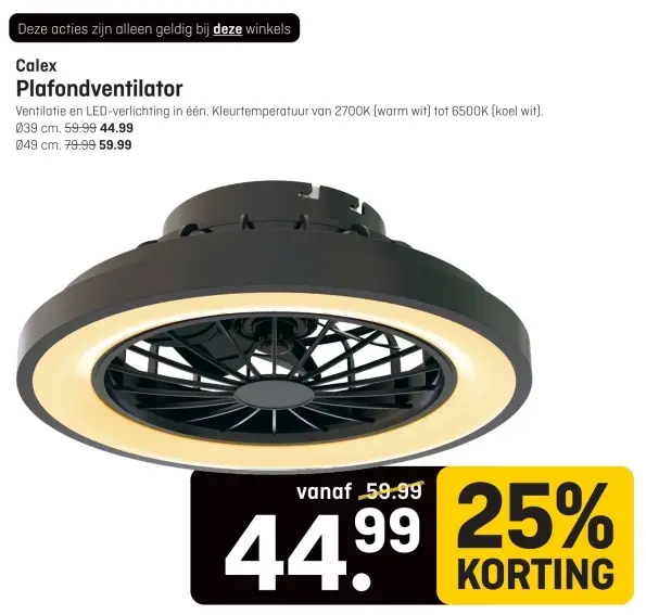 Aanbieding: Plafondventilator