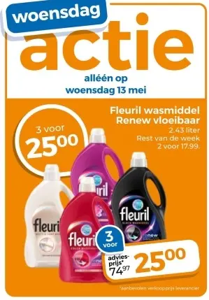Aanbieding: Fleuril wasmiddel Renew vloeibaar